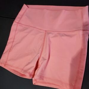JoyLab High Rise Biker Shorts Pink Coral Athletic Yoga Workout Shorts Medium